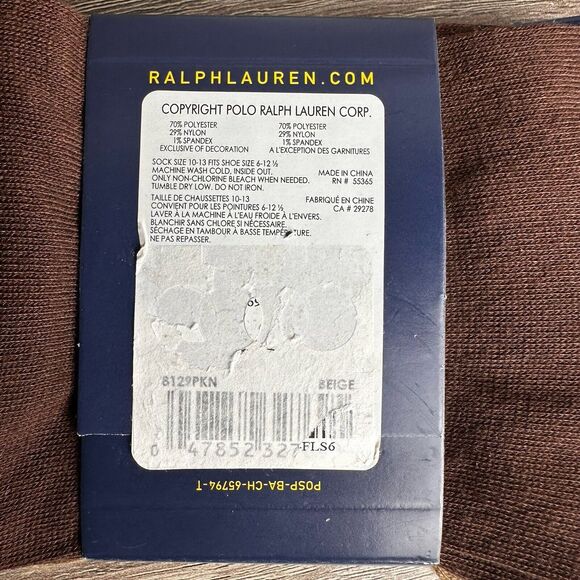 Polo Ralph Lauren Socks Mens Sz 10-13 Dress Socks 3 Pair trouser‎ socks Pony NWT - Picture 3 of 4